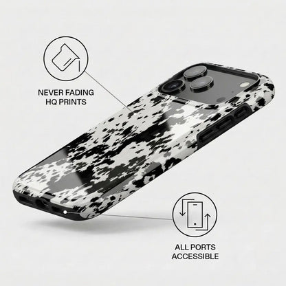 Western Cowhide Cowgirl Phone Case