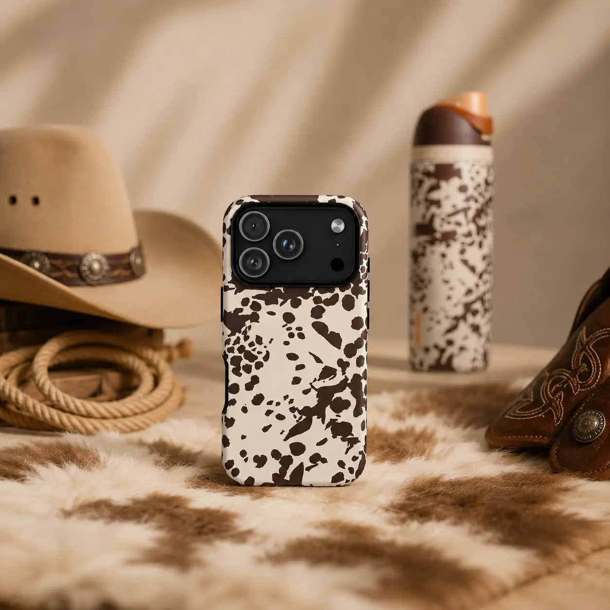 Brown Cow Western Phone Case