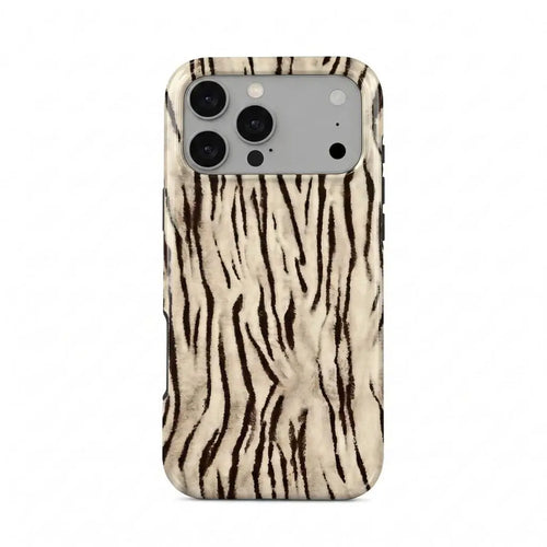 White Tiger Print Phone Case