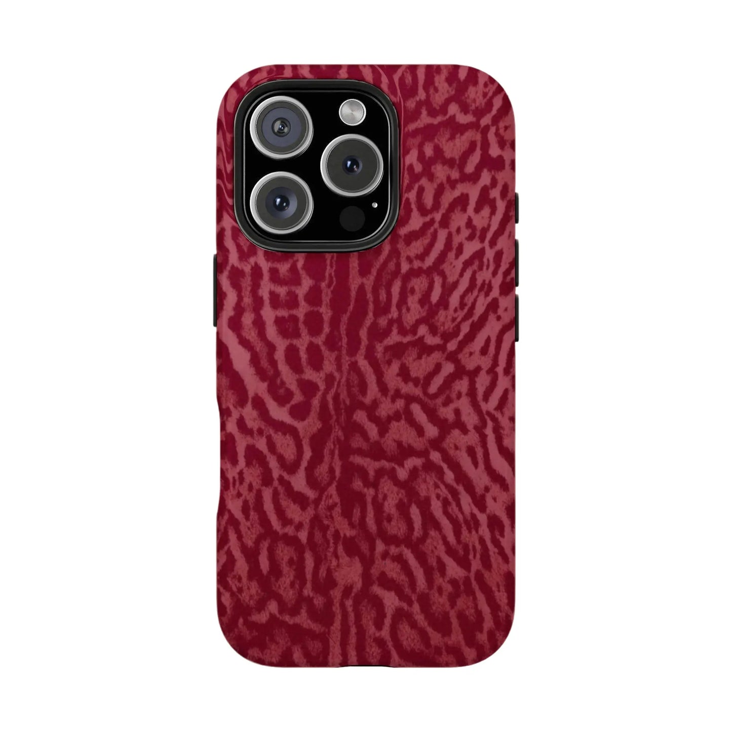 Red Leopard Print Phone Case