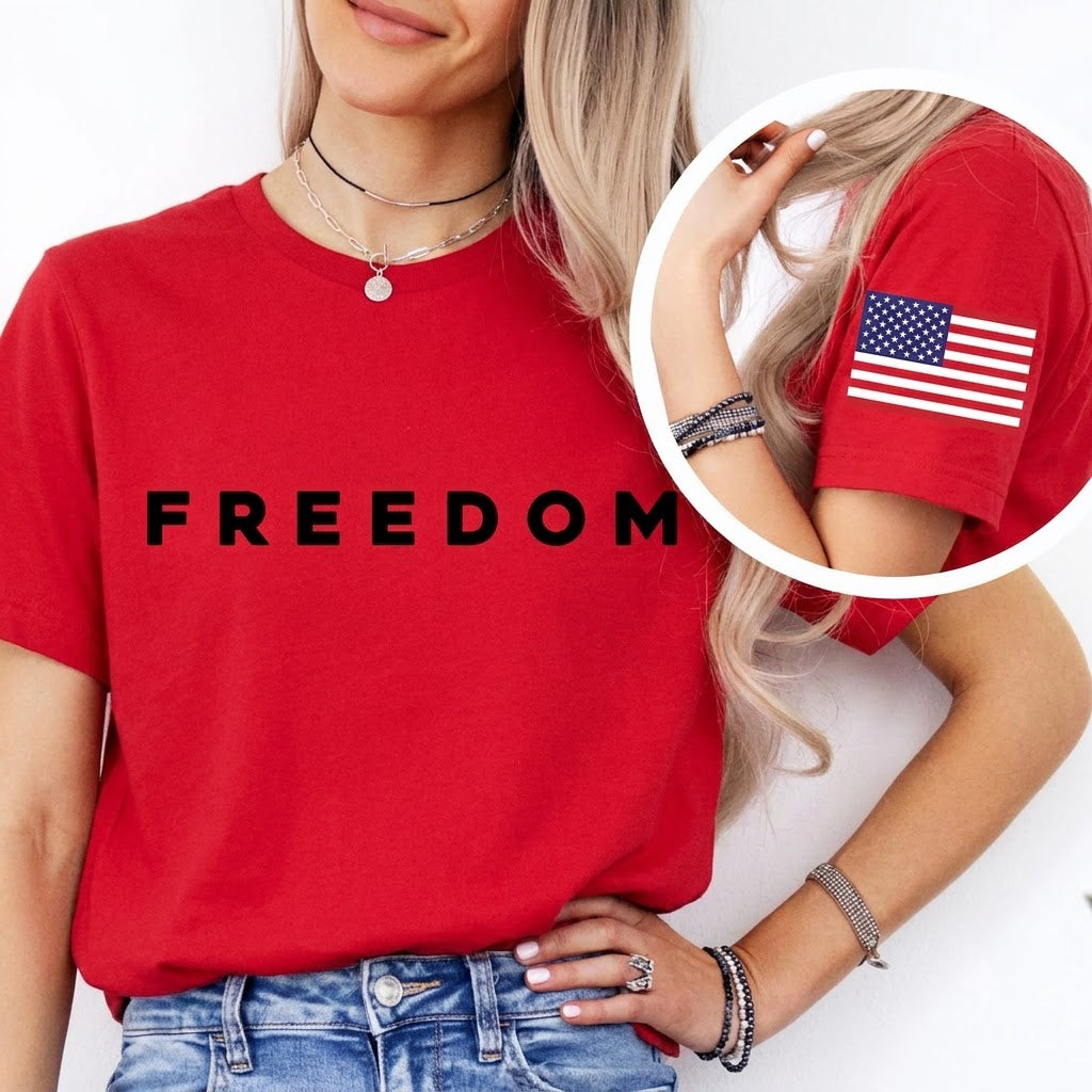 Freedom American Flag Tee
