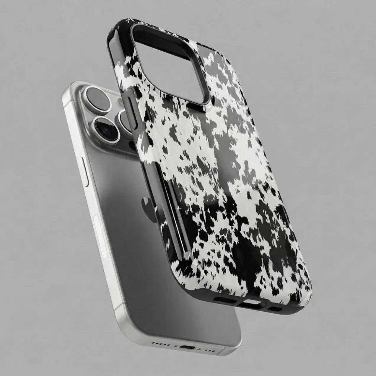 Western Cowhide Cowgirl Phone Case