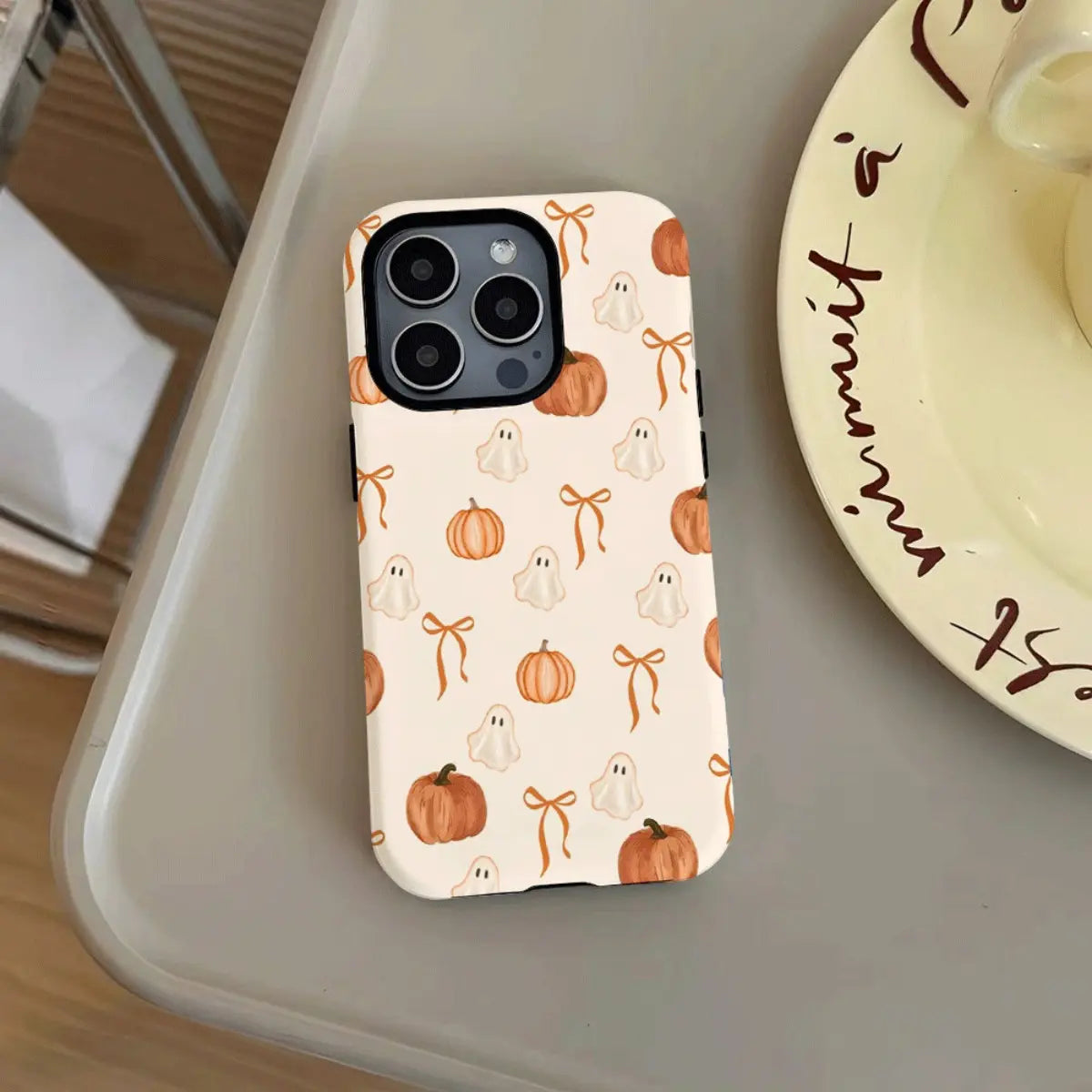 Halloween Ghost And Pumpkin Pattern Phone Case
