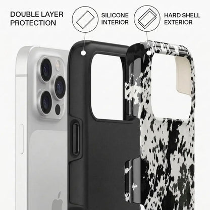 Western Cowhide Cowgirl Phone Case