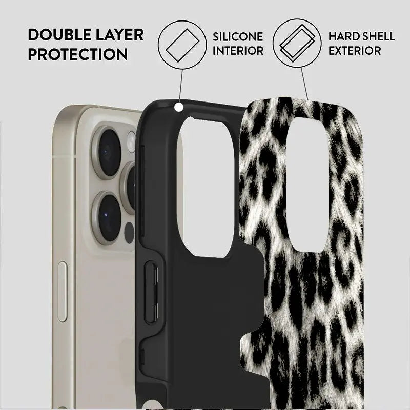 Into The Wild Black Leopard Phone Case