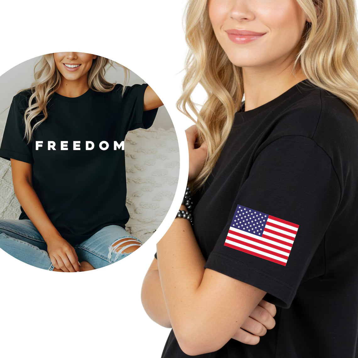 Freedom American Flag Tee